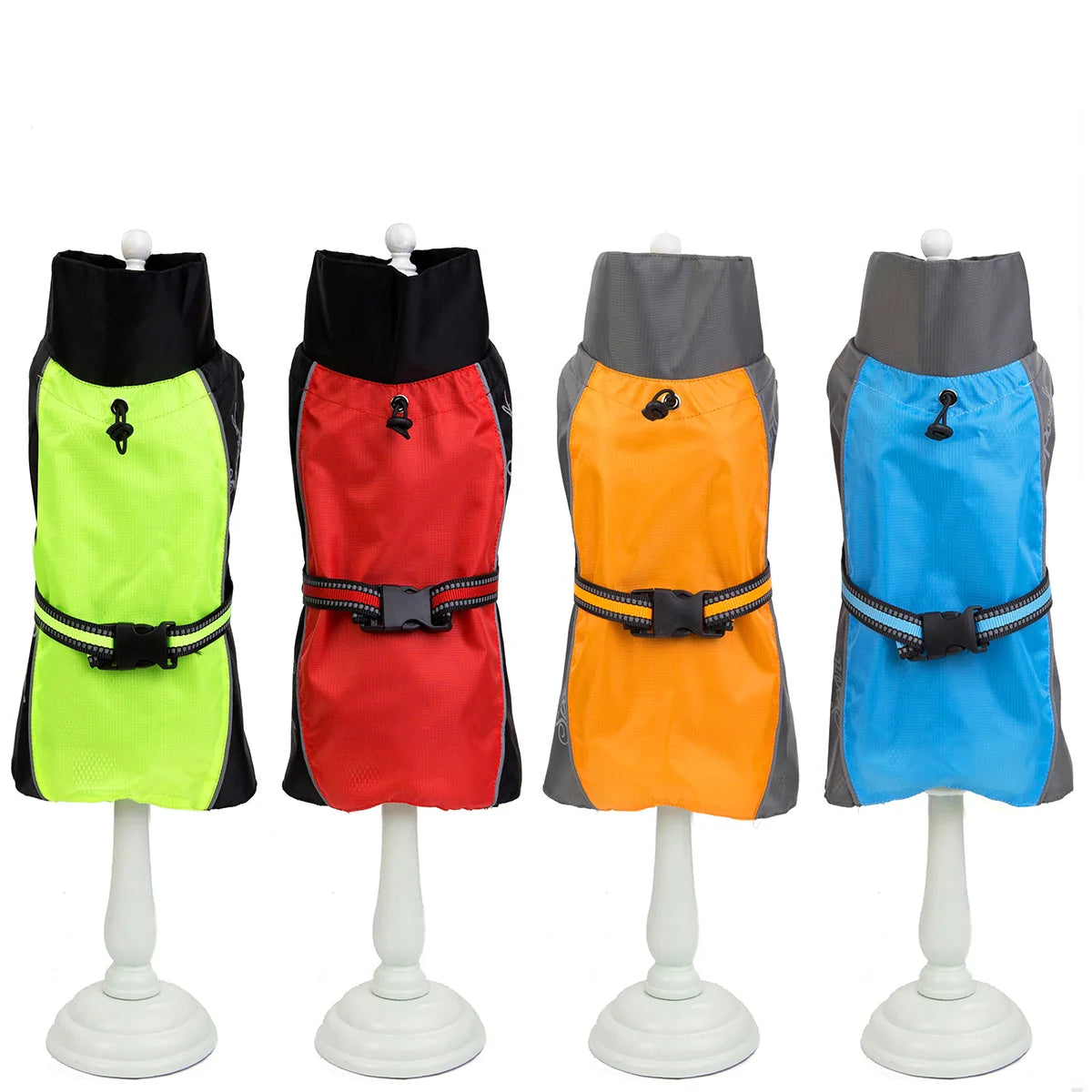 Dog Raincoat with Reflective Strip for Large Breeds