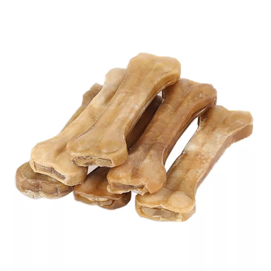 Leather Dog Chew Bones for Healthy Teeth and Entertainment