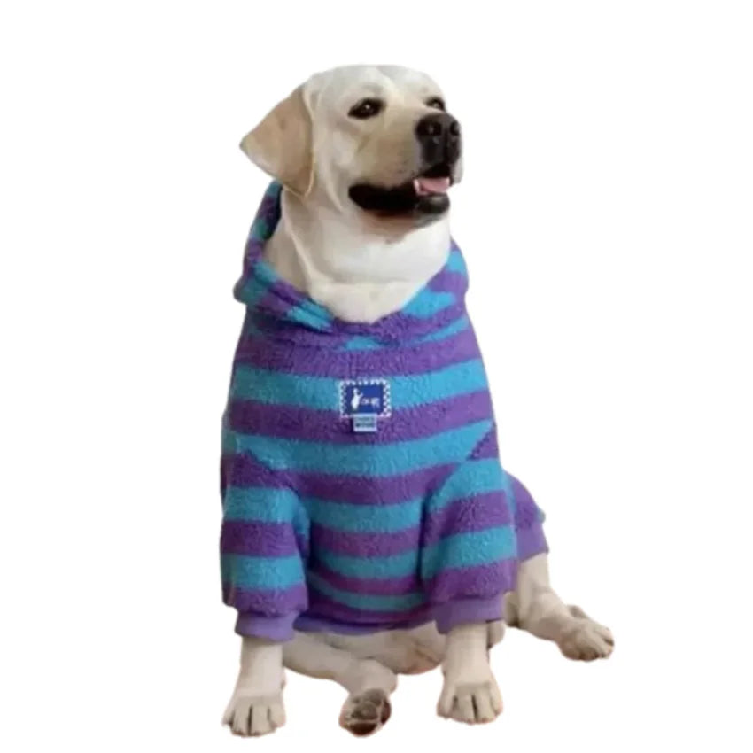 Stylish Hoodie Dog Clothes for Large Breeds - Fall/Winter Collection