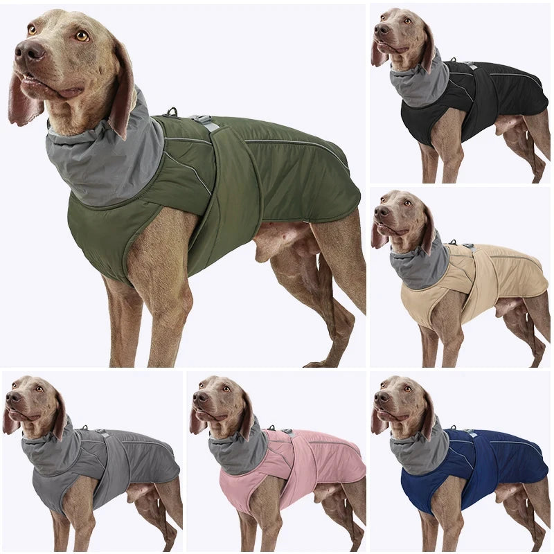 Luxury Reflective Winter Jacket for Dogs - Cozy, Stylish, and Water-Resistant Coat with Adjustable Fit